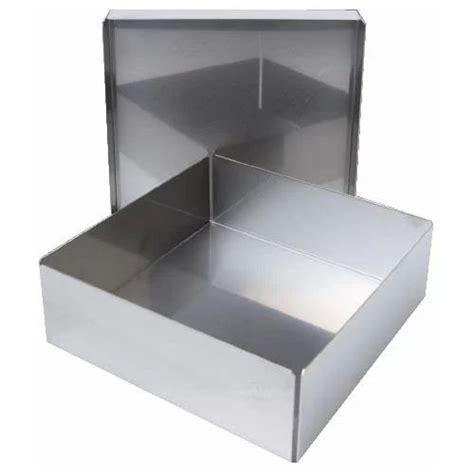 small metal aluminum box|aluminum box no lid.